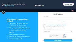 
                            2. Register | CoinDeal.com
