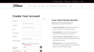 
                            9. Register & Create Your Account | Titleist