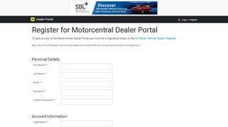 
                            7. Register - Dealer Login | Dealerzone - Motorcentral