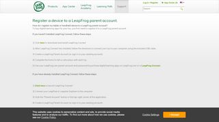 
                            4. Register Device to Parent Account - LeapFrog