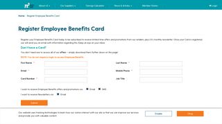 
                            2. Register Employee Benefits Card · n3 | Simple money saving for ...