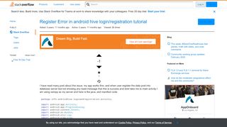 
                            12. Register Error in android hive login/registration tutorial - Stack ...