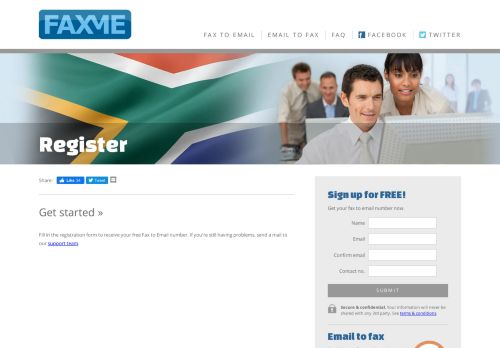 
                            4. Register | FaxMe