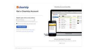 
                            2. Register for a Cleartrip Account