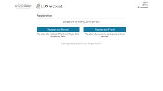 
                            5. Register for an LDS.org account - LDS Account