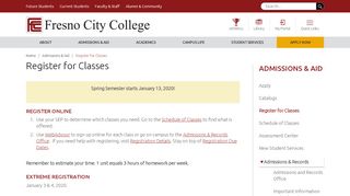 
                            9. Register for Classes | Fresno City College