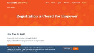 
                            6. Register for Empower | February 5 – 8, 2019 | Laserfiche