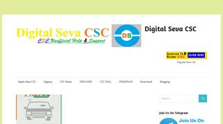 
                            2. REGISTER FOR FASTAG MAPPING WITH RTO - Digital Seva CSC