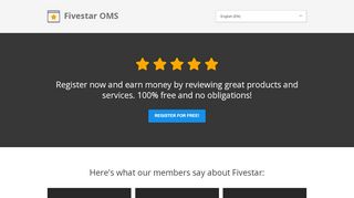 
                            1. Register for free! - Fivestar OMS