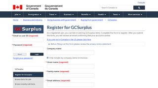 
                            4. Register for GCSurplus