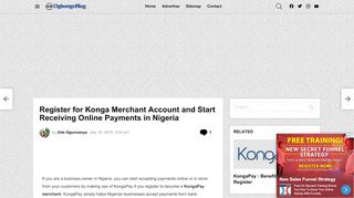 
                            8. Register for Konga Merchant Account and Start Receiving Online ...