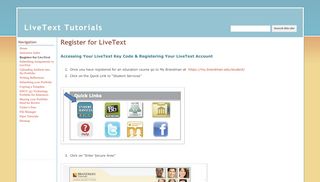 
                            4. Register for LiveText - LiveText Tutorials - Google Sites
