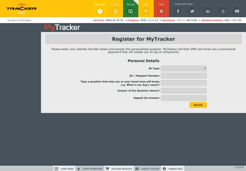 
                            6. Register for MyTracker