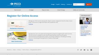 
                            1. Register for Online Access | PECO - An Exelon Company