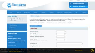 
                            5. Register for Online Access - Thomastown Credit Union