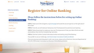 
                            13. Register for Online Banking | Navigant Credit Union