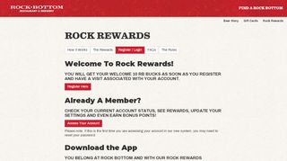 
                            9. Register for Rock Rewards | Rock Bottom Restaurant & Brewery