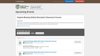 
                            10. Register for upcoming Virginia Boater Education Courses - Register Ed