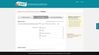 
                            6. Register for your CVRT Online Account - Company - RSA - CVRT