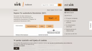 
                            10. Register Für ausländische Dienstleister (RUT) - Virk | Indberet