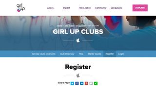 
                            2. Register - Girl Up
