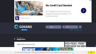 
                            1. Register || Gokano.com