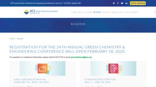 
                            13. Register | Green Chemistry & Engineering Conference