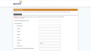 
                            4. Register Here - Glanbia E-Billing Portal
