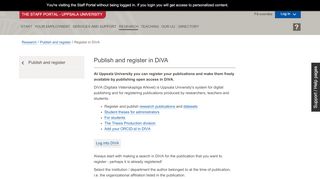 
                            8. Register in DiVA - Uppsala University