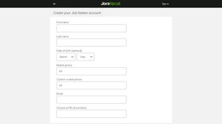 
                            2. Register - Job Seekers | Jora Local
