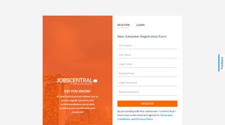 
                            8. Register - JobsCentral