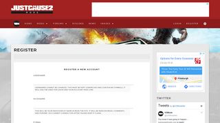 
                            2. Register | Just Cause 2 Mods