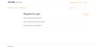 
                            1. Register & Login – Gameflip Help