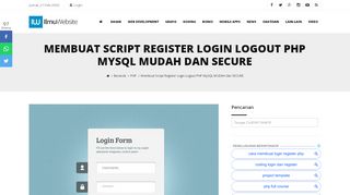 
                            8. Register | Login | Logout Script - ilmuwebsite.com