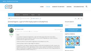 
                            12. Register, Login & Profile Display (wpForo & BuddyPress) – How-to ...