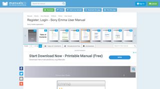 
                            4. Register; Login - Sony Emma User Manual [Page 6] - ManualsLib