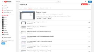 
                            5. Register & Login - YouTube