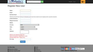 
                            3. Register - Mahendra's MyShop Portal