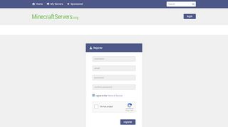 
                            8. Register | Minecraft Servers