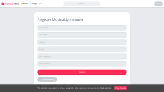 
                            3. Register - Musical.ly