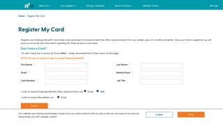 
                            5. Register My Card · n3 | Simple money saving for business buying