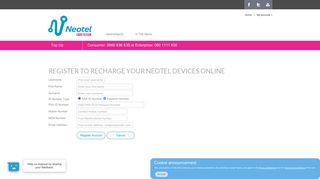 
                            5. Register - Neotel