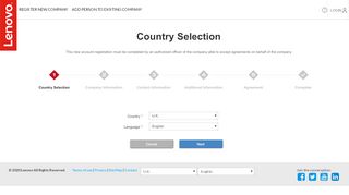 
                            12. register new company - Lenovo Partner Portal