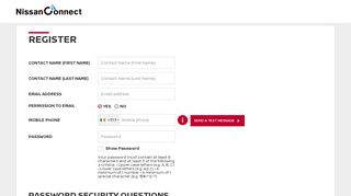 
                            7. Register - Nissan Connect
