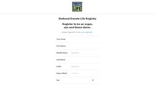 
                            10. Register Now! | Donate Life America
