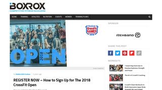 
                            8. REGISTER NOW - How to Sign Up for The 2018 CrossFit Open ...