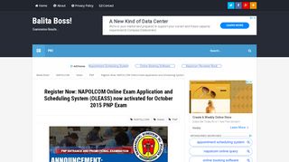 
                            7. Register Now: NAPOLCOM Online Exam Application and ...