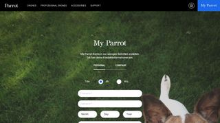 
                            3. Register now - Parrot