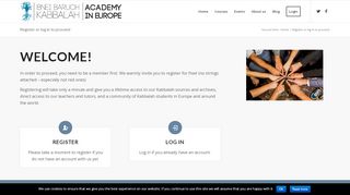 
                            8. Register or log in to proceed - Bnei Baruch Kabbalah Academy in ...