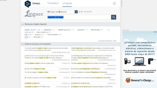 
                            11. register or login - Spanish translation – Linguee